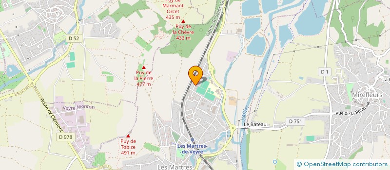 localisation de l'entreprise MICHEL-ANGE  LES MARTRES-DE-VEYRE