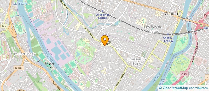 localisation de l'entreprise MICHEL-ANGE  CROISSY-SUR-SEINE