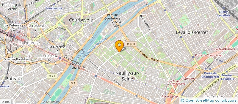 localisation de l'entreprise MICHEL-ANGE CONSEILS à NEUILLY-SUR-SEINE