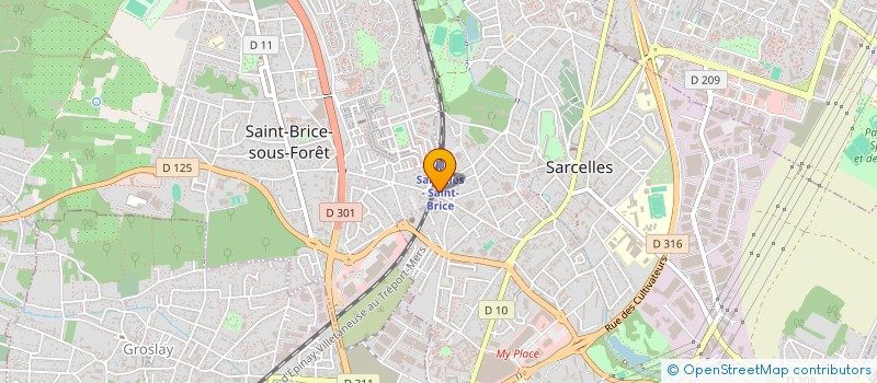localisation de l'entreprise MICHEL AUTO ECOLE à SAINT-BRICE-SOUS-FORET