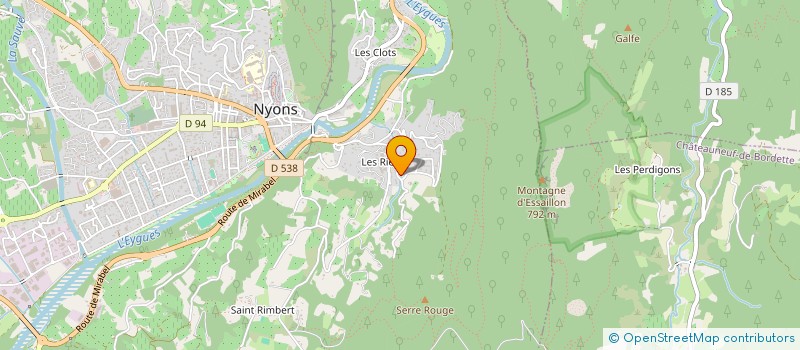 localisation de l'entreprise MICHEL BAHR ORGANISATION COMMUNICATION  NYONS