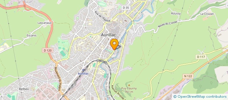 localisation de l'entreprise MICHEL BARBE à AURILLAC