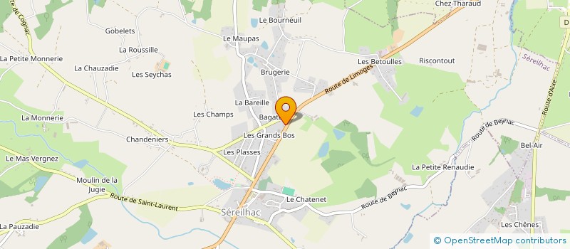localisation de l'entreprise MICHEL BARGET à SEREILHAC
