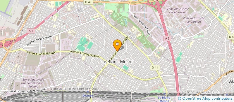 localisation de l'entreprise MICHEL BATIMENT à LE BLANC-MESNIL