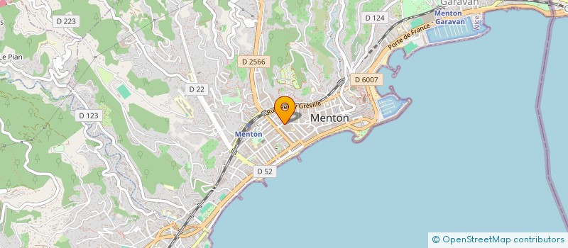 localisation de l'entreprise MICHEL BAYON ET COMPAGNIE à MENTON