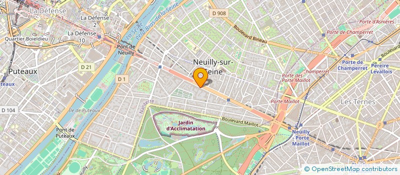 localisation de l'entreprise MICHEL BERNIER SAS à NEUILLY-SUR-SEINE