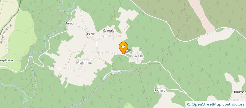 localisation de l'entreprise MICHEL CAZES  CAYLUS