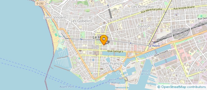 localisation de l'entreprise MICHEL CHAUSSEUR à LE HAVRE