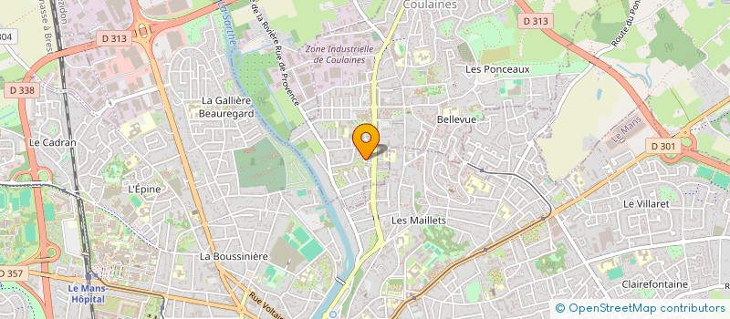 localisation de l'entreprise MICHEL CLAIREAU à COULAINES
