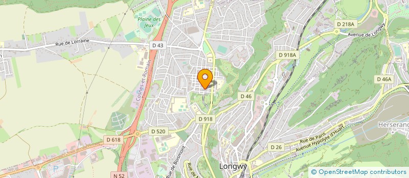 localisation de l'entreprise MICHEL COIFFURE à LONGWY