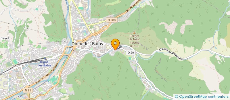 localisation de l'entreprise MICHEL COQUILLAT à DIGNE-LES-BAINS