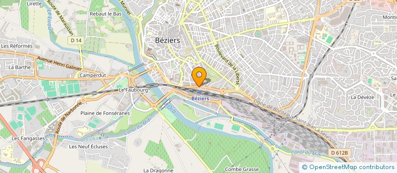 localisation de l'entreprise MICHEL COUSTY EXPLOITATION à BEZIERS