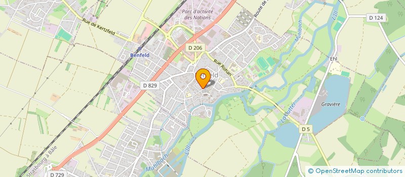 localisation de l'entreprise MICHEL-CREA  BENFELD