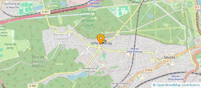 localisation de l'entreprise MICHEL DE VELO  VILLE-D'AVRAY