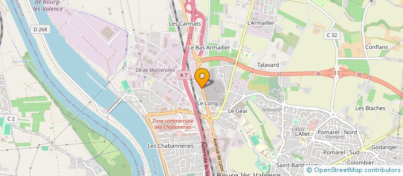 localisation de l'entreprise MICHEL DEPANNAGE à BOURG LES VALENCE