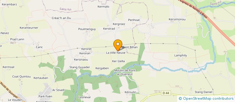 localisation de l'entreprise MICHEL DESJOYEAUX à LA FORET-FOUESNANT