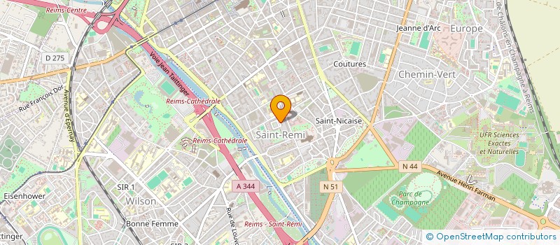 localisation de l'entreprise MICHEL DISTRIBUTION à REIMS