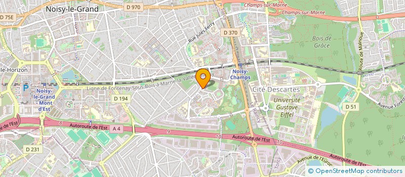 localisation de l'entreprise MICHEL DRIVER SERVICE  NOISY-LE-GRAND