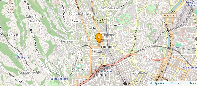 localisation de l'entreprise MICHEL E&S à NICE