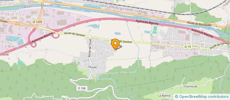 localisation de l'entreprise MICHEL ET ANNY  GLIERES-VAL-DE-BORNE