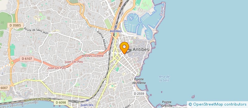 localisation de l'entreprise MICHEL ET COMPAGNIE à ANTIBES