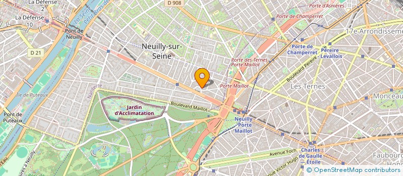 localisation de l'entreprise MICHEL ET PHILIPPE ODINET 4  NEUILLY-SUR-SEINE