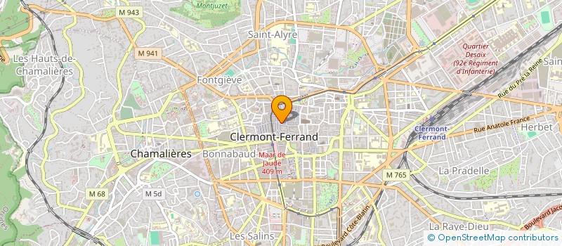 localisation de l'entreprise MICHEL FUSTIER à CLERMONT-FERRAND