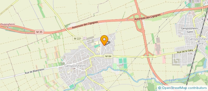 localisation de l'entreprise MICHEL GEISPO 1  GEISPOLSHEIM