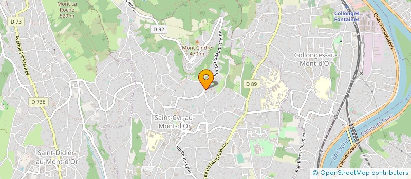 localisation de l'entreprise MICHEL GINET  SAINT-CYR-AU-MONT-D'OR