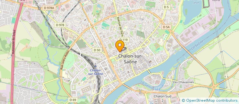 localisation de l'entreprise MICHEL GREBOT SELARL  CHALON-SUR-SAONE