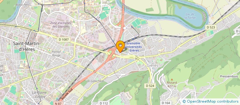 localisation de l'entreprise MICHEL GUILLOT FORMATION  GIERES