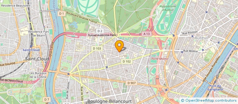 localisation de l'entreprise MICHEL GUY CONSULTANT à BOULOGNE-BILLANCOURT