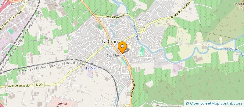localisation de l'entreprise MICHEL HABITAT à LA CRAU