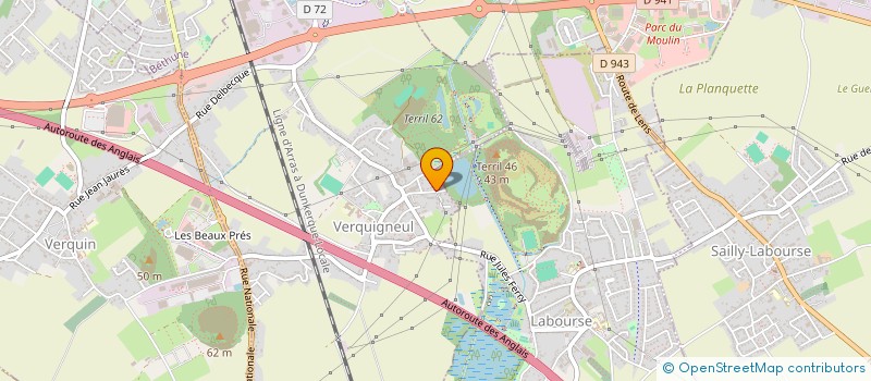 localisation de l'entreprise MICHEL HARDEMAN  VERQUIGNEUL