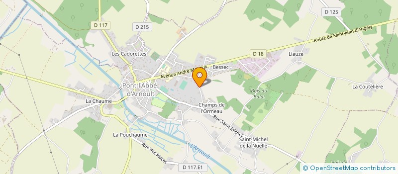 localisation de l'entreprise MICHEL HOTELLERIE à PONT-L'ABBE-D'ARNOULT