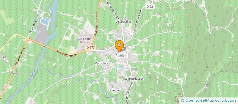 localisation de l'entreprise MICHEL ISNARD  SABLET