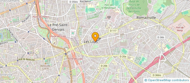 localisation de l'entreprise MICHEL-JEAN CAILLAT à LES LILAS