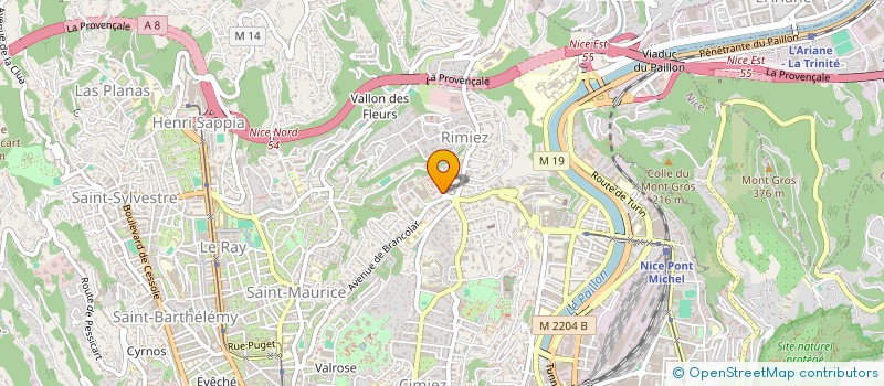 localisation de l'entreprise MICHEL-JUND à NICE