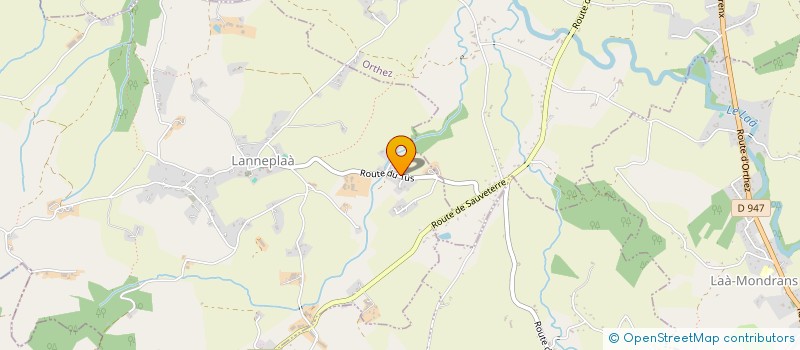 localisation de l'entreprise MICHEL LAHARANNE ORGANISATION TRANSPORTS  LANNEPLAA