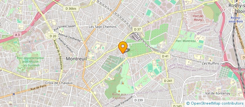 localisation de l'entreprise MICHEL LARCHEVEQUE à MONTREUIL