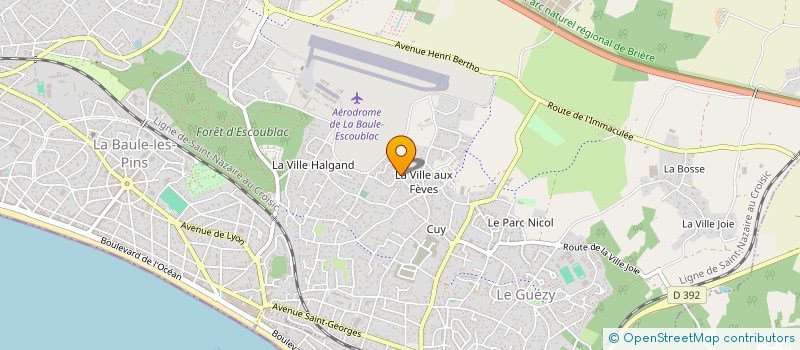 localisation de l'entreprise MICHEL LEROUX IMMOBILIER à LA BAULE-ESCOUBLAC