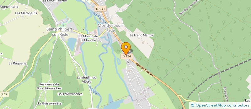 localisation de l'entreprise MICHEL M  MONTFORT-SUR-RISLE