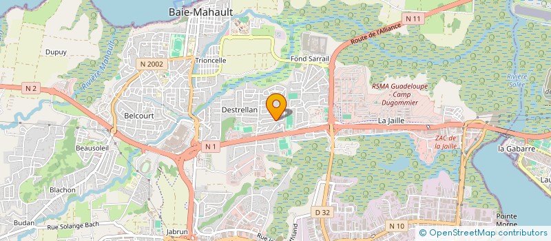 localisation de l'entreprise MICHEL MARCHE  BAIE-MAHAULT