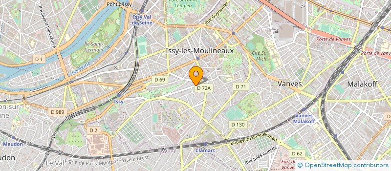 localisation de l'entreprise MICHEL MARCILHACY ET ASSOCIES à ISSY-LES-MOULINEAUX