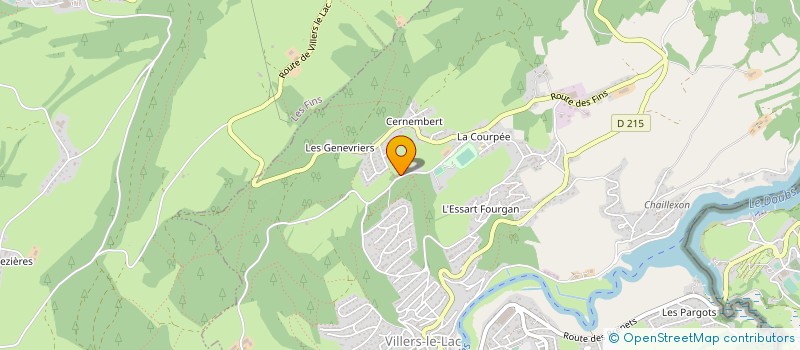 localisation de l'entreprise MICHEL MARIE  VILLERS-LE-LAC