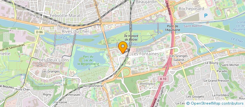 localisation de l'entreprise MICHEL MARTIAL ORGANISATION  TOURS