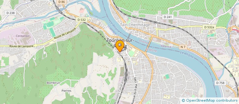 localisation de l'entreprise MICHEL MASSE ET FAUSTINE VANDENBERGHE, HUISSIERS DE JUSTICE ASSOCIES, SOCIETE CIVILE PROFESSIONNELLE TITULAIRE D'UN OFFI à TOURNON-SUR-RHONE