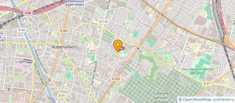 localisation de l'entreprise MICHEL MODE  AUBERVILLIERS