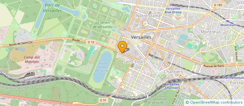 localisation de l'entreprise MICHEL MORNET SARL à VERSAILLES