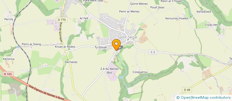 localisation de l'entreprise MICHEL - MOULIN  SAINT-SEGAL